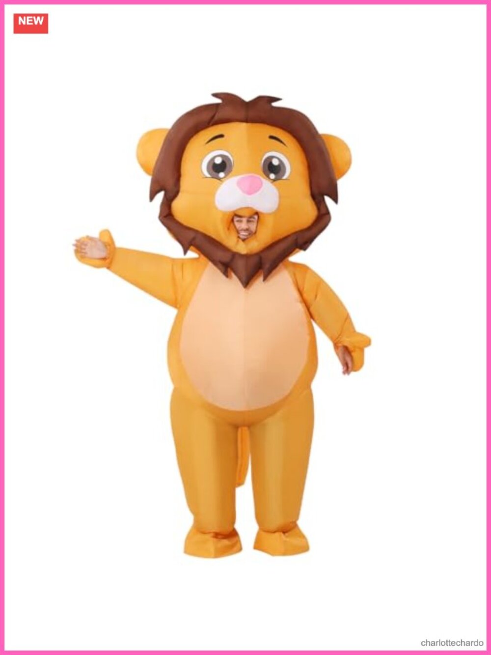 Inflatable Lion Costume Adult Blow Up Full Body Halloween Party